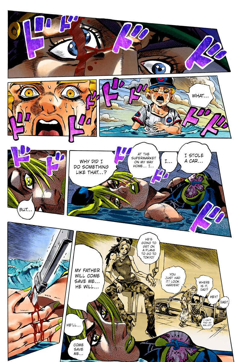 JoJo's Bizarre Adventure, Part 6: Stone Ocean (Official Colored) Chapter 154 page 12