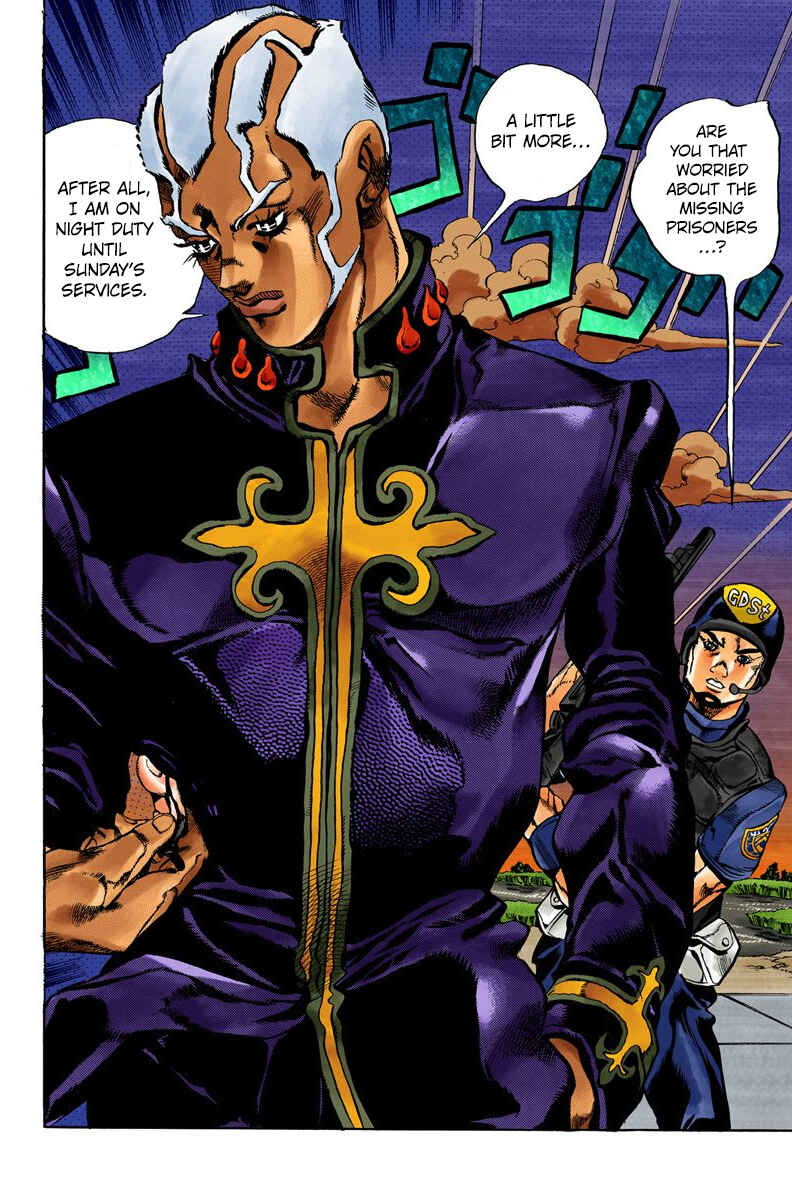 JoJo's Bizarre Adventure, Part 6: Stone Ocean (Official Colored) Chapter 33 page 17