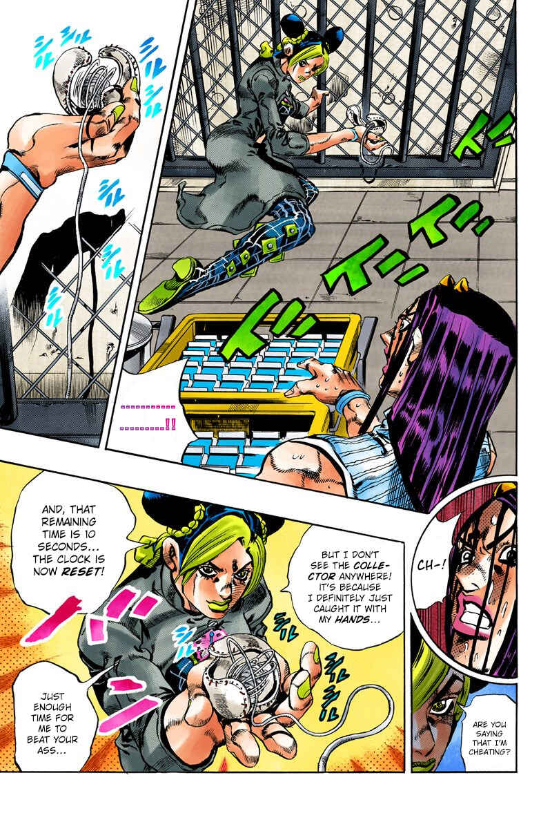 JoJo's Bizarre Adventure, Part 6: Stone Ocean (Official Colored) Chapter 38 page 17