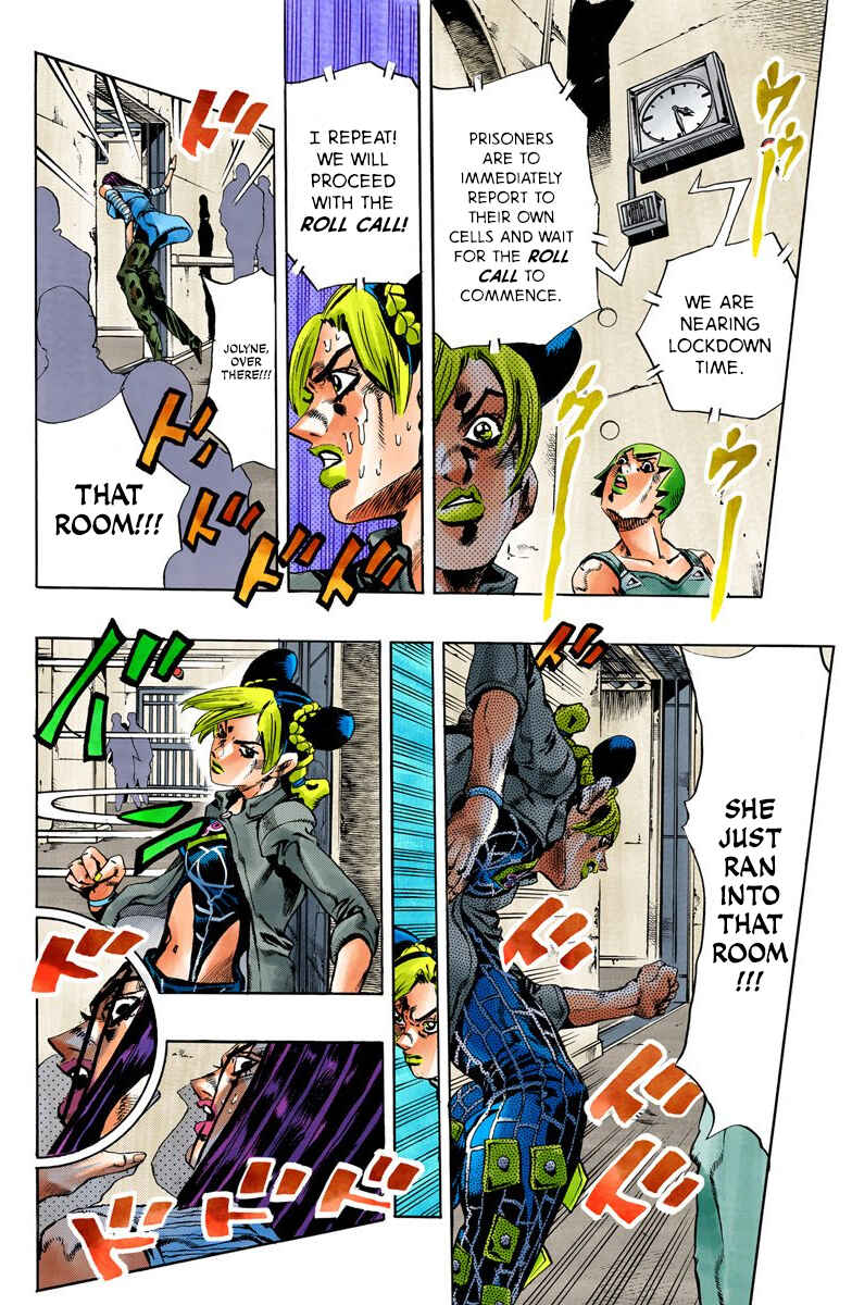JoJo's Bizarre Adventure, Part 6: Stone Ocean (Official Colored) Chapter 38 page 6