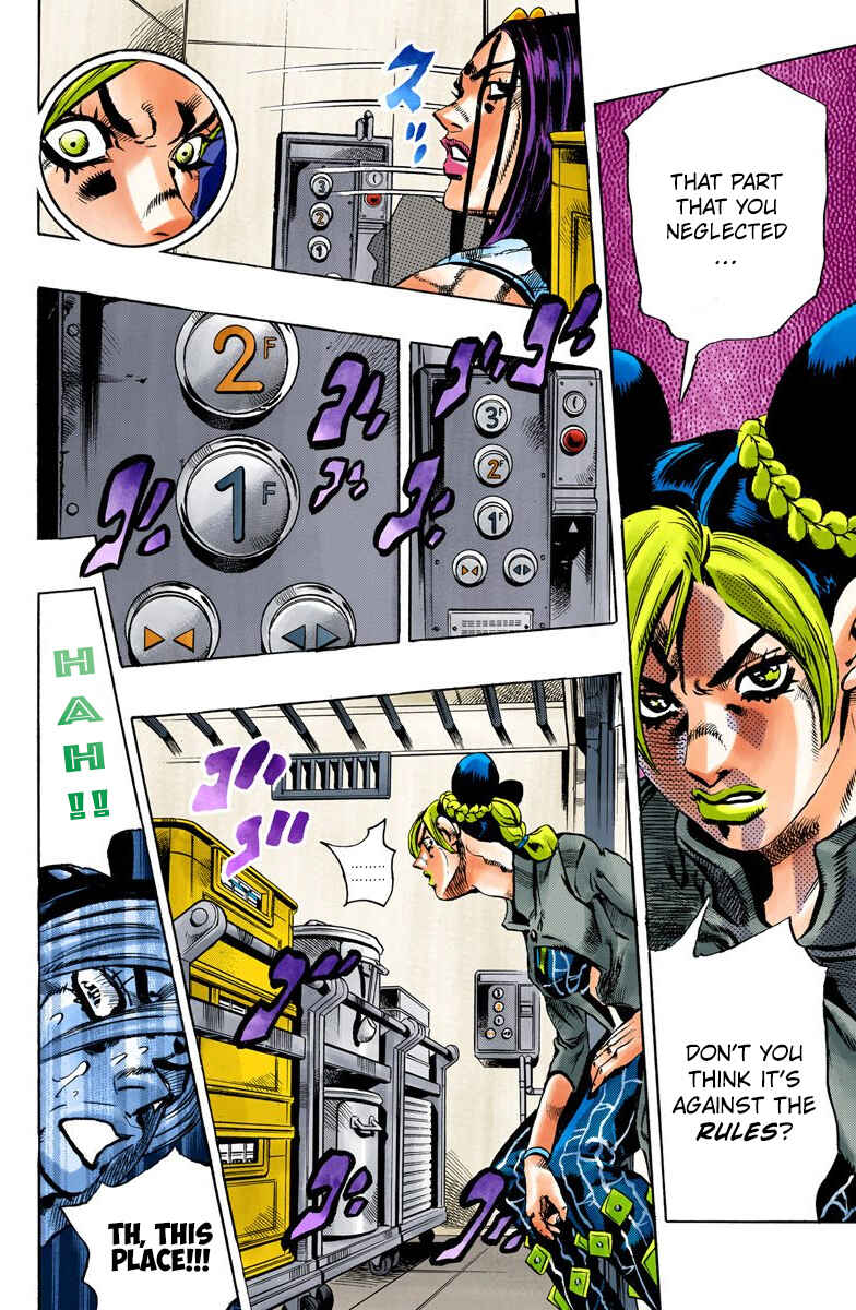 JoJo's Bizarre Adventure, Part 6: Stone Ocean (Official Colored) Chapter 38 page 8