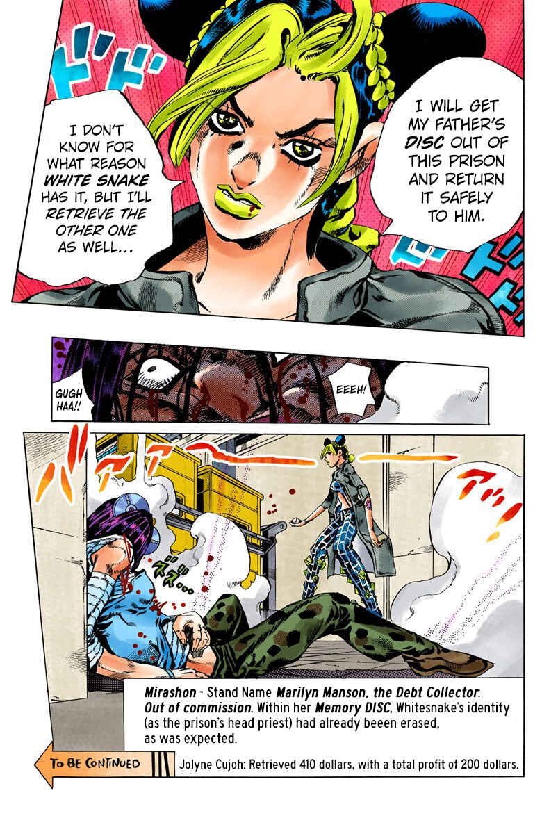 JoJo's Bizarre Adventure, Part 6: Stone Ocean (Official Colored) Chapter 39 page 18
