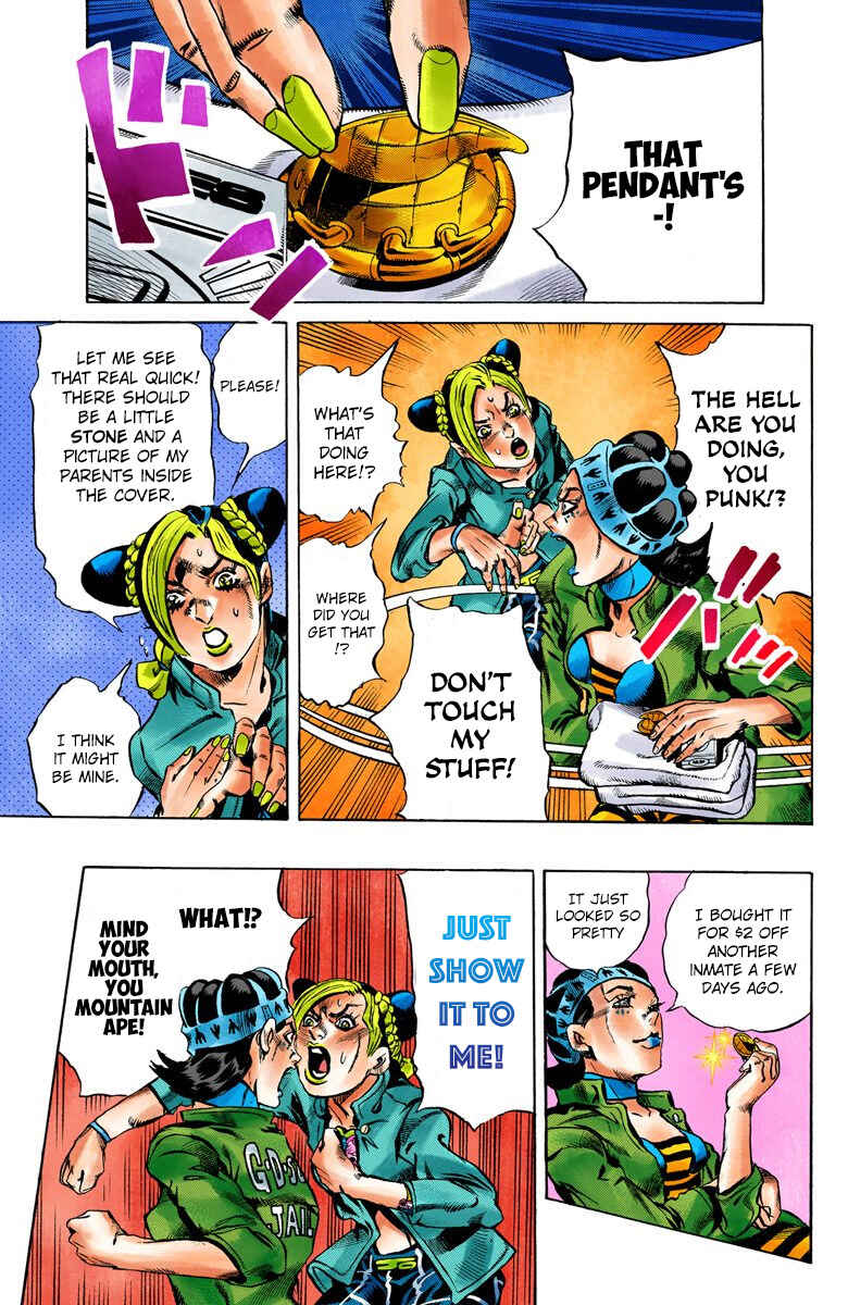 JoJo's Bizarre Adventure, Part 6: Stone Ocean (Official Colored) Chapter 4 page 15