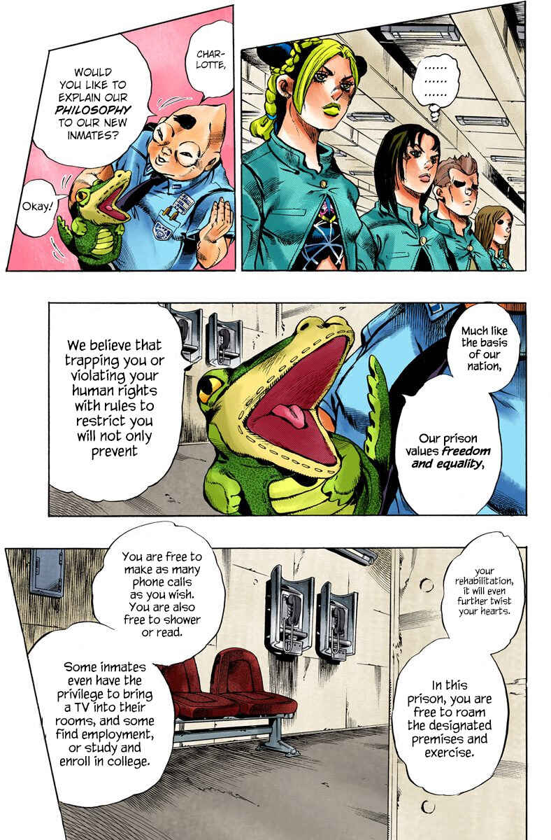 JoJo's Bizarre Adventure, Part 6: Stone Ocean (Official Colored) Chapter 4 page 4