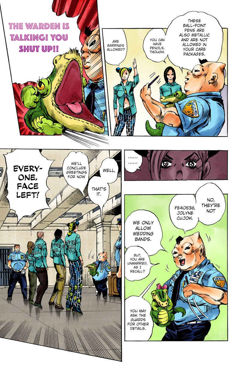 JoJo's Bizarre Adventure, Part 6: Stone Ocean (Official Colored) Chapter 4 page 6