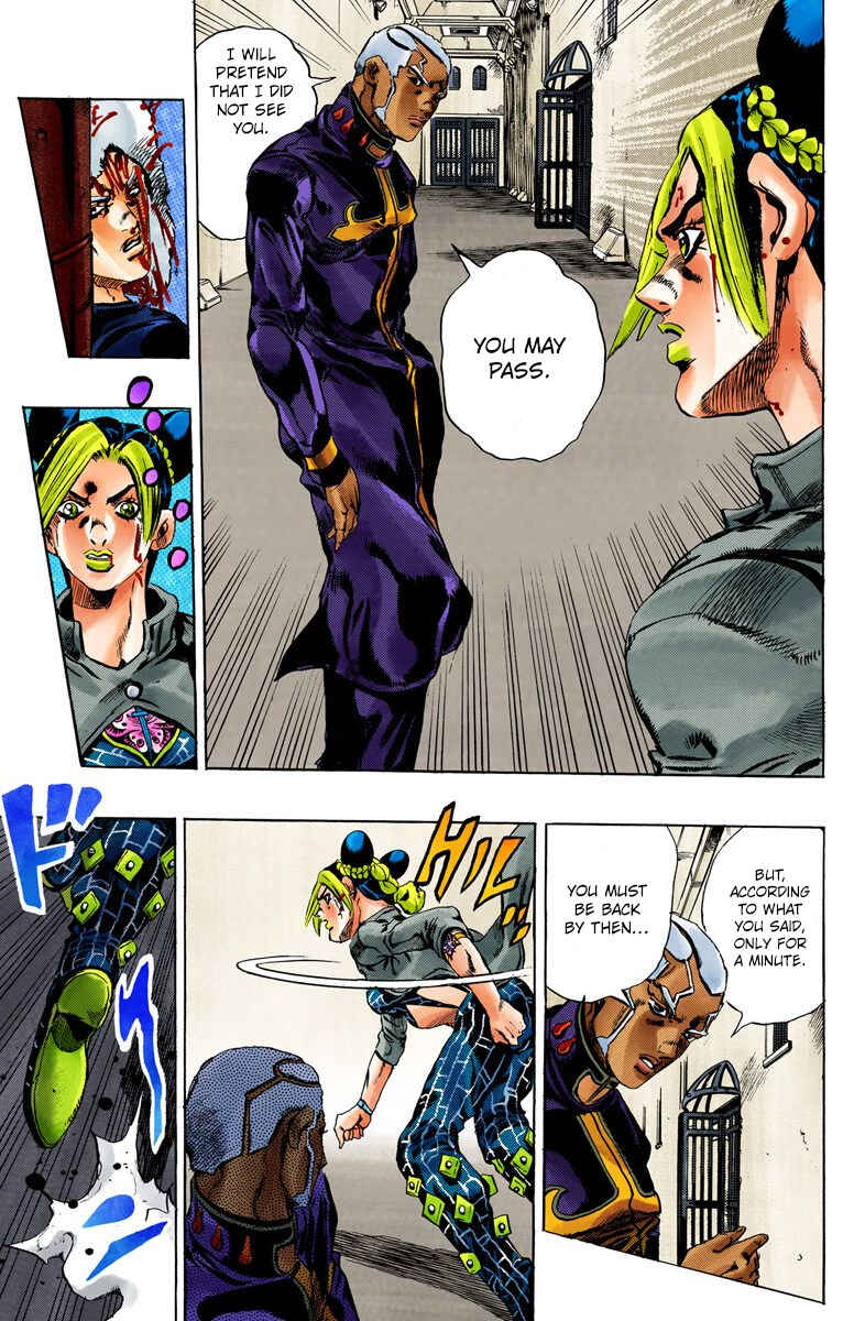 JoJo's Bizarre Adventure, Part 6: Stone Ocean (Official Colored) Chapter 47 page 12