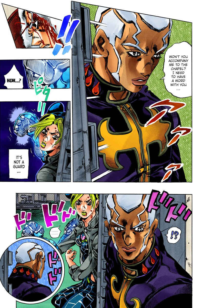 JoJo's Bizarre Adventure, Part 6: Stone Ocean (Official Colored) Chapter 47 page 6