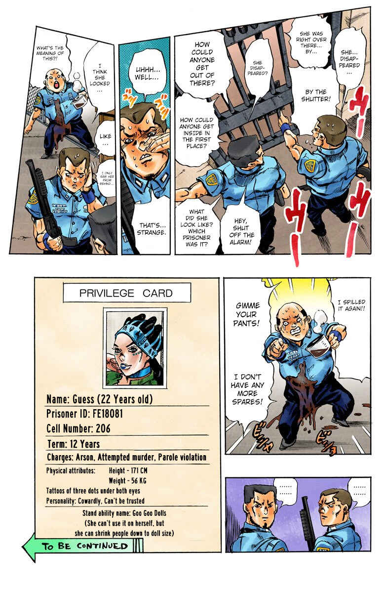 JoJo's Bizarre Adventure, Part 6: Stone Ocean (Official Colored) Chapter 9 page 21