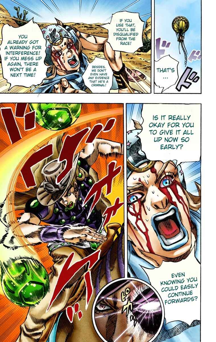 JoJo's Bizarre Adventure, Part 7: Steel Ball Run (Official Colored) Chapter 14 page 22