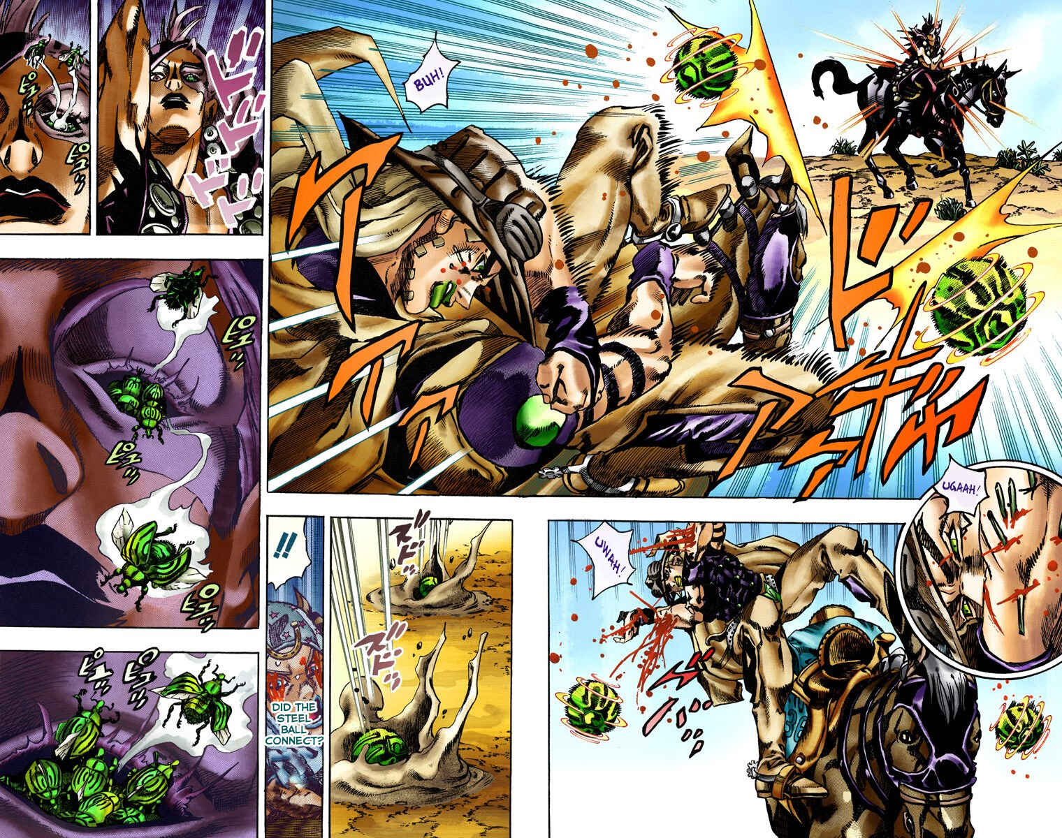 JoJo's Bizarre Adventure, Part 7: Steel Ball Run (Official Colored) Chapter 14 page 23