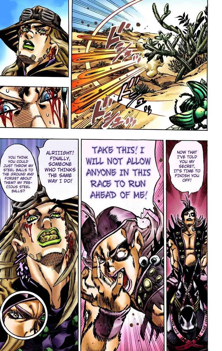JoJo's Bizarre Adventure, Part 7: Steel Ball Run (Official Colored) Chapter 14 page 25