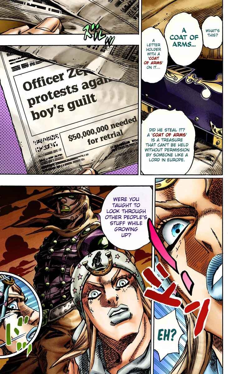 JoJo's Bizarre Adventure, Part 7: Steel Ball Run (Official Colored) Chapter 15 page 11