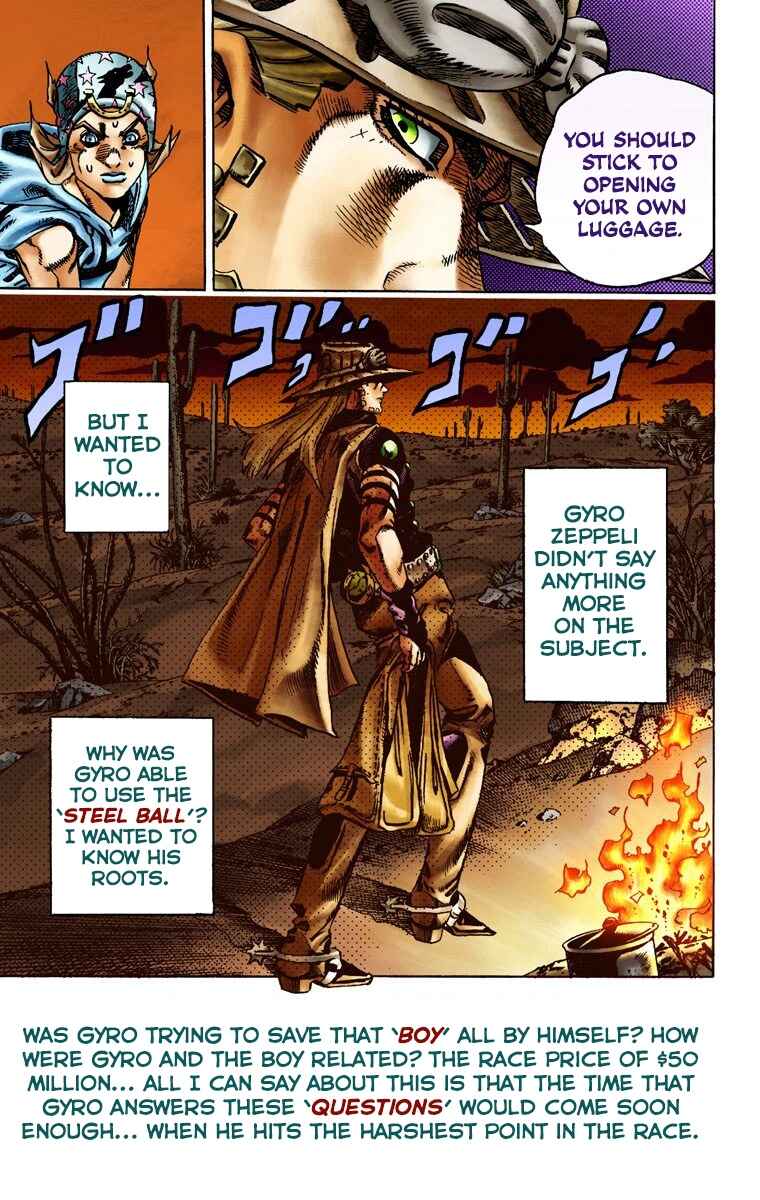 JoJo's Bizarre Adventure, Part 7: Steel Ball Run (Official Colored) Chapter 15 page 13