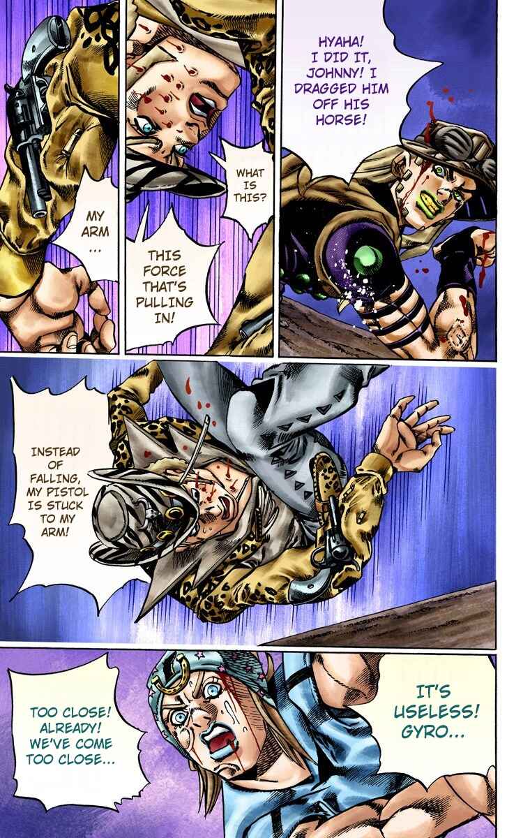 JoJo's Bizarre Adventure, Part 7: Steel Ball Run (Official Colored) Chapter 18 page 23