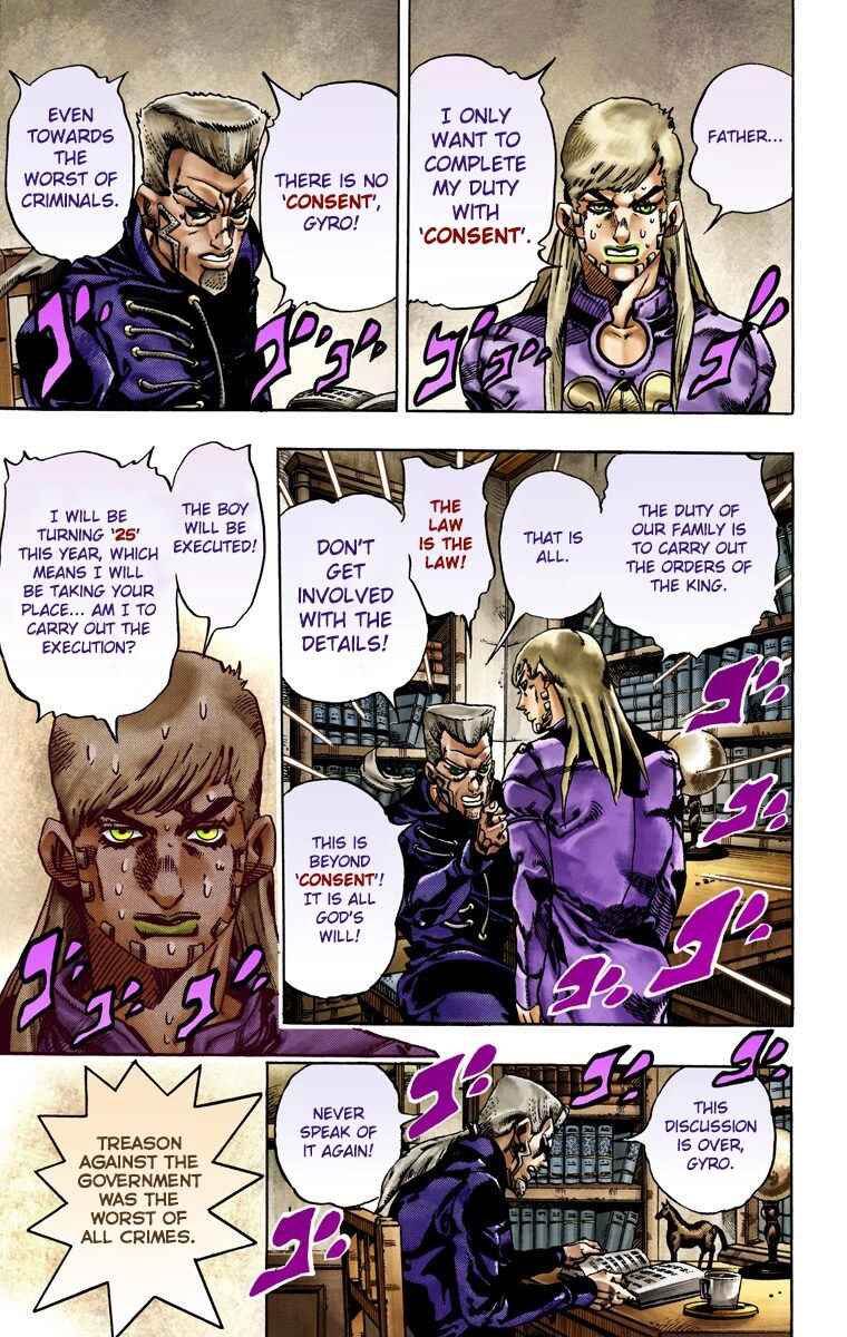 JoJo's Bizarre Adventure, Part 7: Steel Ball Run (Official Colored) Chapter 21 page 9