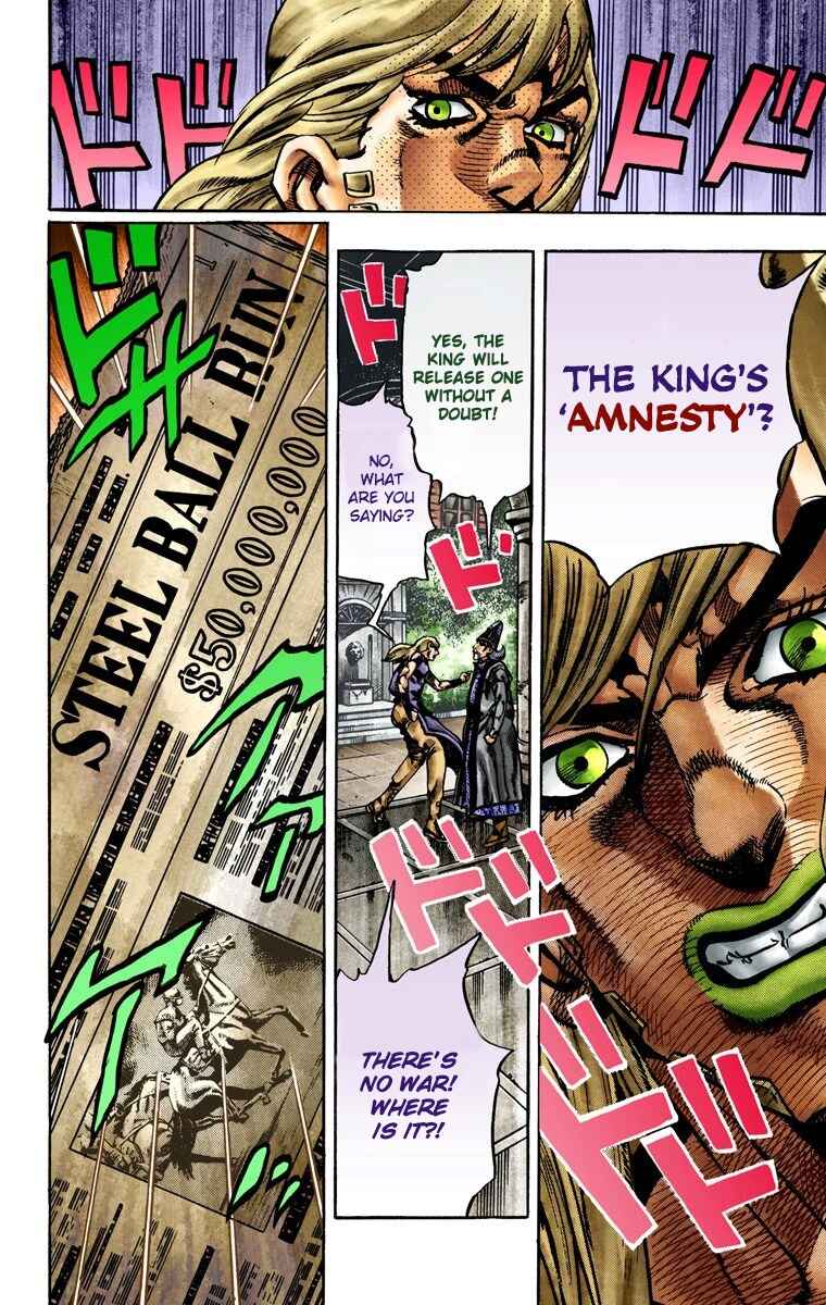 JoJo's Bizarre Adventure, Part 7: Steel Ball Run (Official Colored) Chapter 21 page 14