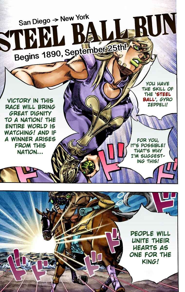 JoJo's Bizarre Adventure, Part 7: Steel Ball Run (Official Colored) Chapter 21 page 15