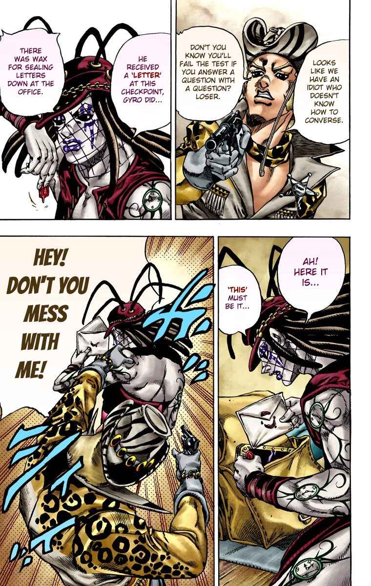 JoJo's Bizarre Adventure, Part 7: Steel Ball Run (Official Colored) Chapter 21 page 23