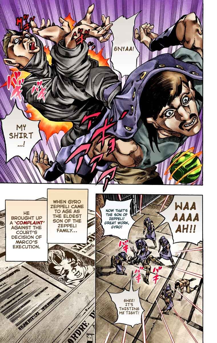 JoJo's Bizarre Adventure, Part 7: Steel Ball Run (Official Colored) Chapter 21 page 7