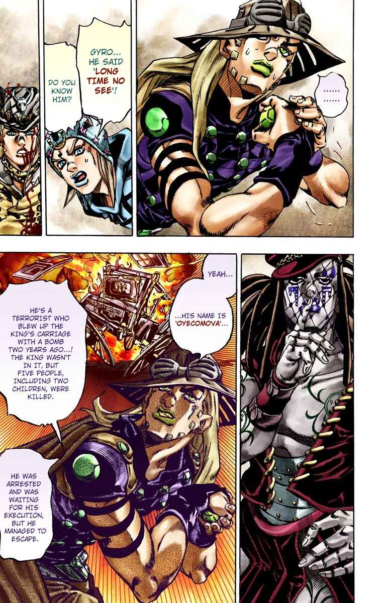 JoJo's Bizarre Adventure, Part 7: Steel Ball Run (Official Colored) Chapter 22 page 14