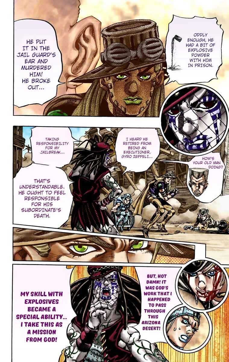 JoJo's Bizarre Adventure, Part 7: Steel Ball Run (Official Colored) Chapter 22 page 15