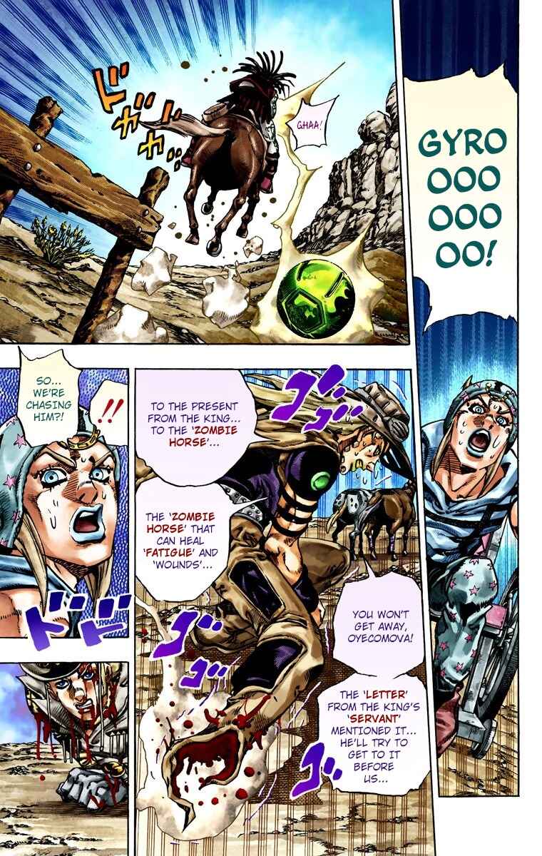 JoJo's Bizarre Adventure, Part 7: Steel Ball Run (Official Colored) Chapter 22 page 34