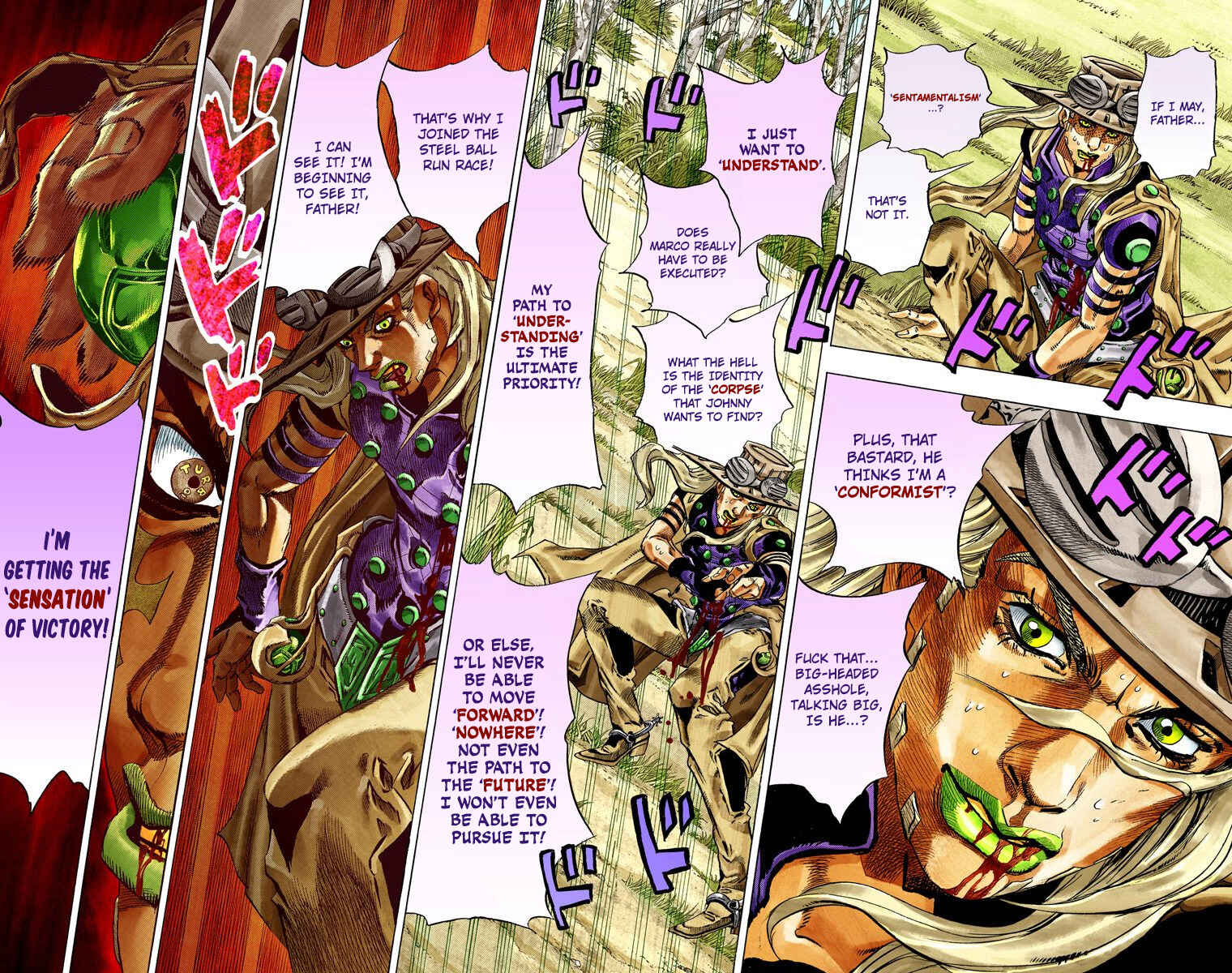 JoJo's Bizarre Adventure, Part 7: Steel Ball Run (Official Colored) Chapter 35 page 17