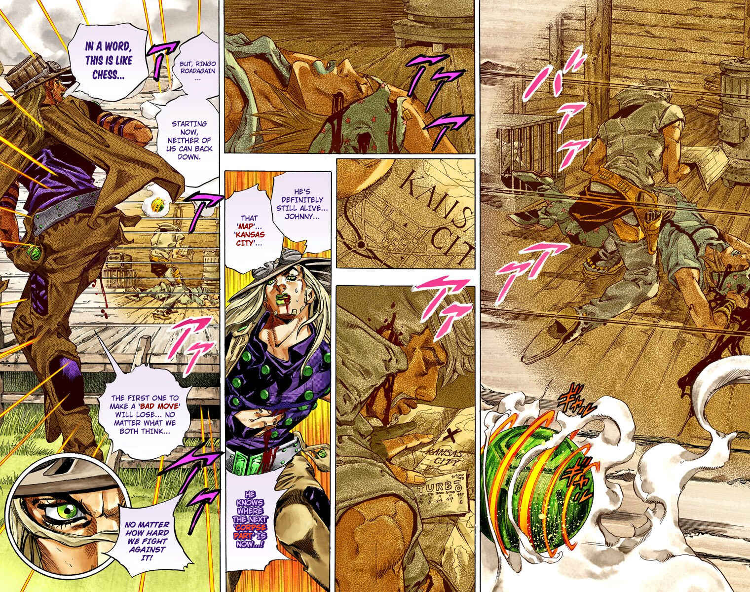 JoJo's Bizarre Adventure, Part 7: Steel Ball Run (Official Colored) Chapter 35 page 19