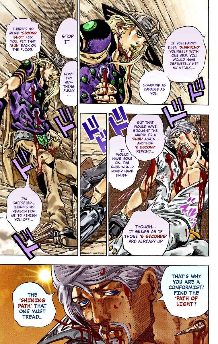JoJo's Bizarre Adventure, Part 7: Steel Ball Run (Official Colored) Chapter 35 page 41