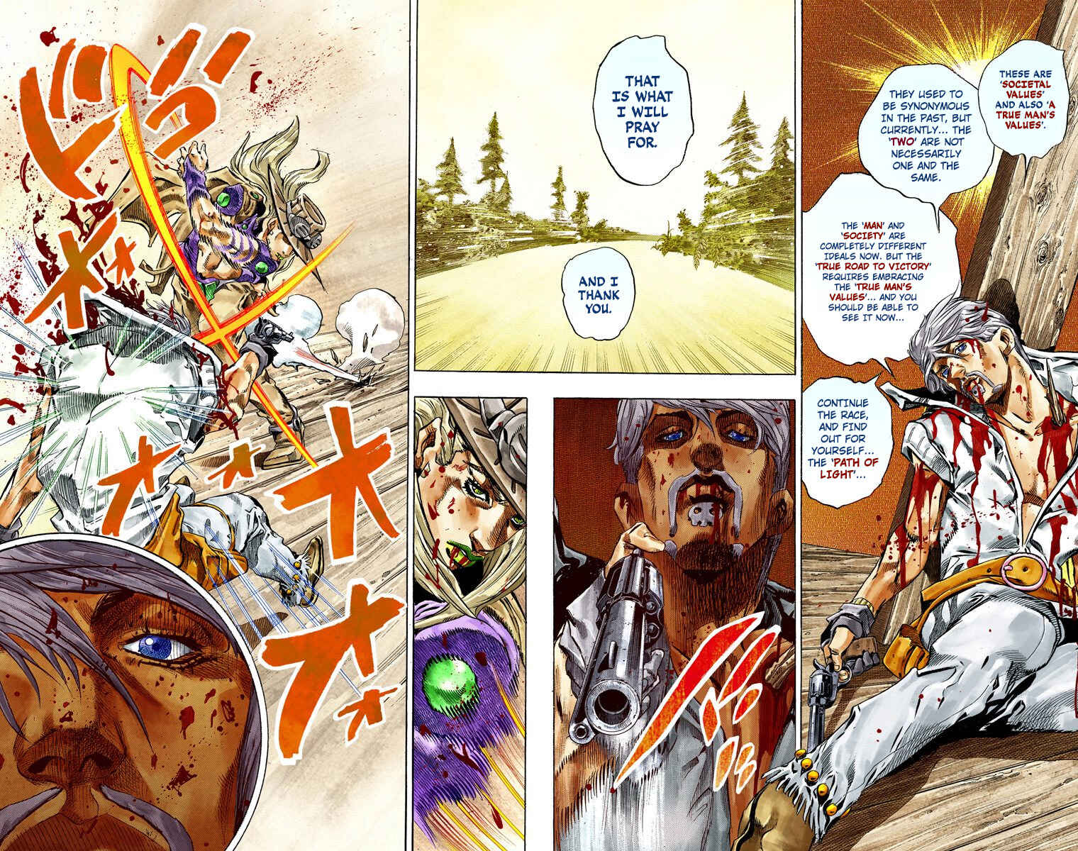 JoJo's Bizarre Adventure, Part 7: Steel Ball Run (Official Colored) Chapter 35 page 42