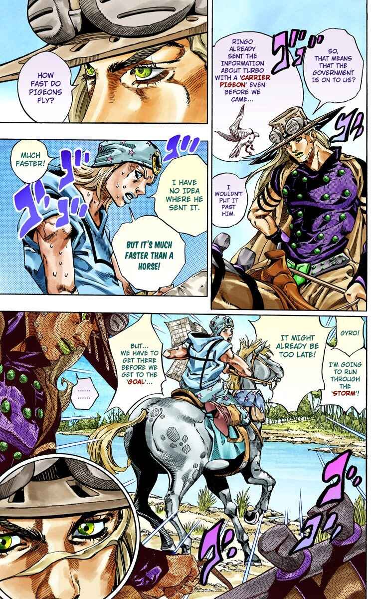 JoJo's Bizarre Adventure, Part 7: Steel Ball Run (Official Colored) Chapter 36 page 17