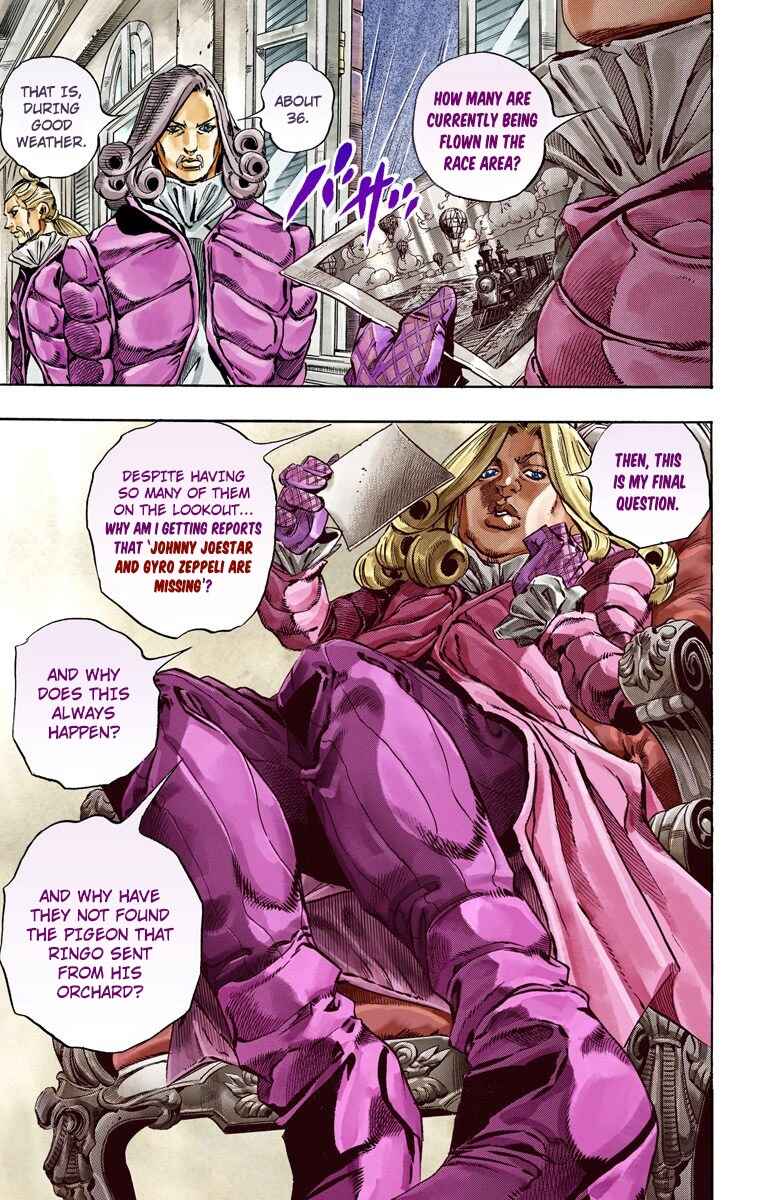 JoJo's Bizarre Adventure, Part 7: Steel Ball Run (Official Colored) Chapter 36 page 19