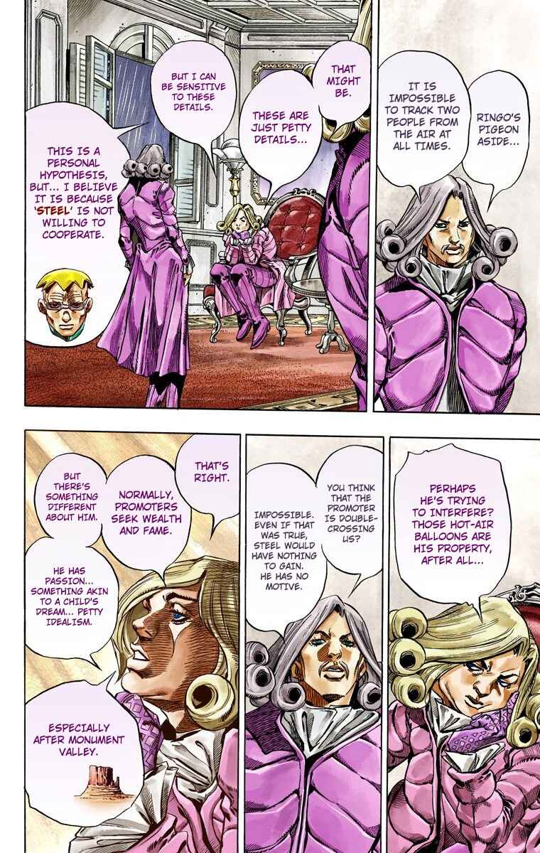 JoJo's Bizarre Adventure, Part 7: Steel Ball Run (Official Colored) Chapter 36 page 20