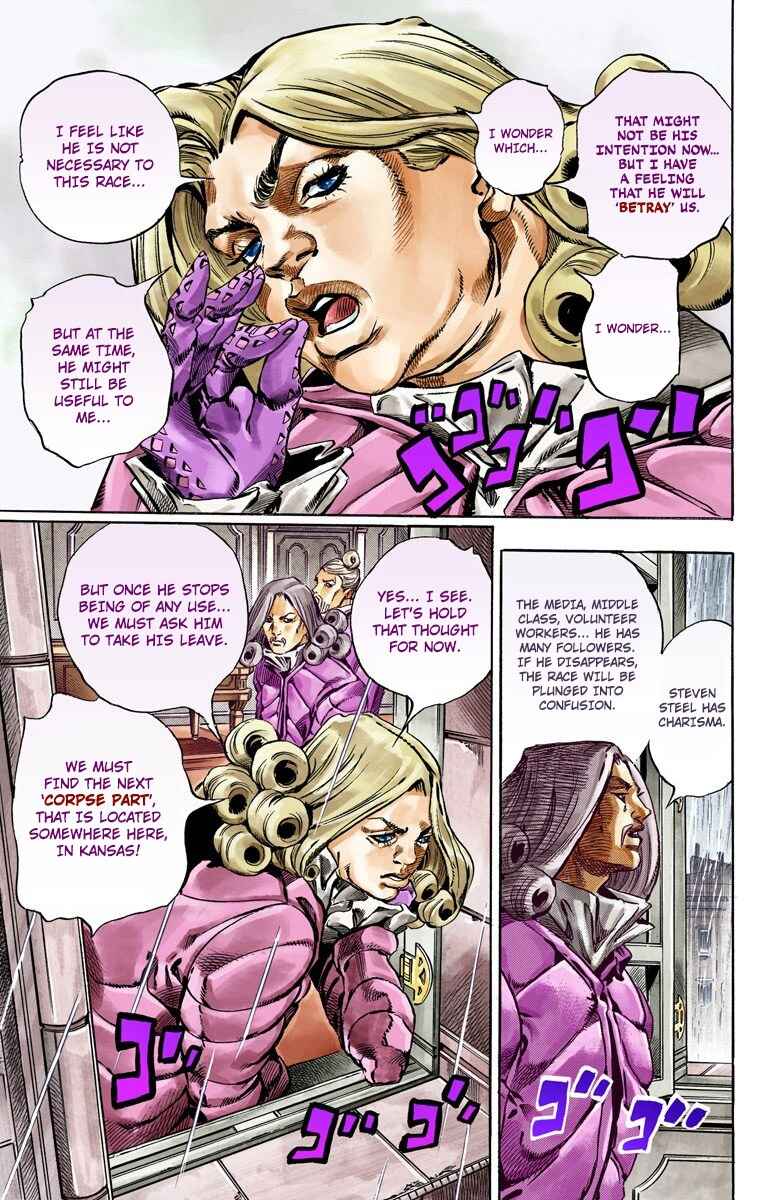 JoJo's Bizarre Adventure, Part 7: Steel Ball Run (Official Colored) Chapter 36 page 21