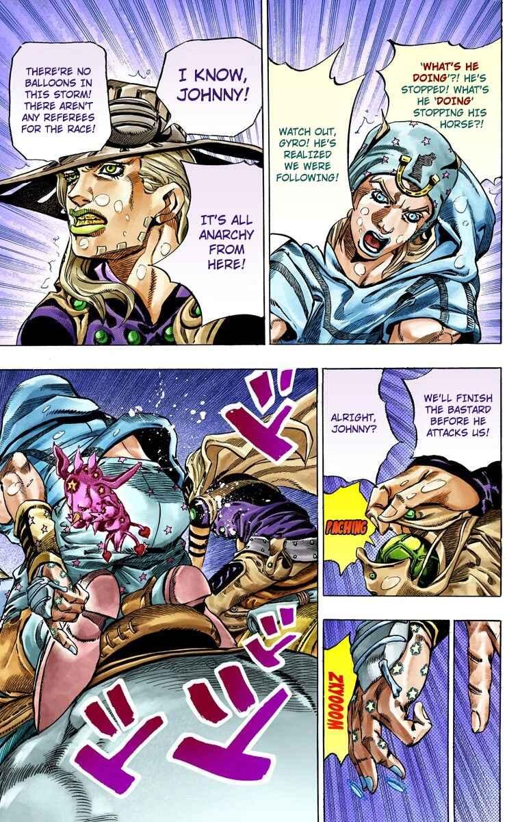 JoJo's Bizarre Adventure, Part 7: Steel Ball Run (Official Colored) Chapter 38 page 22