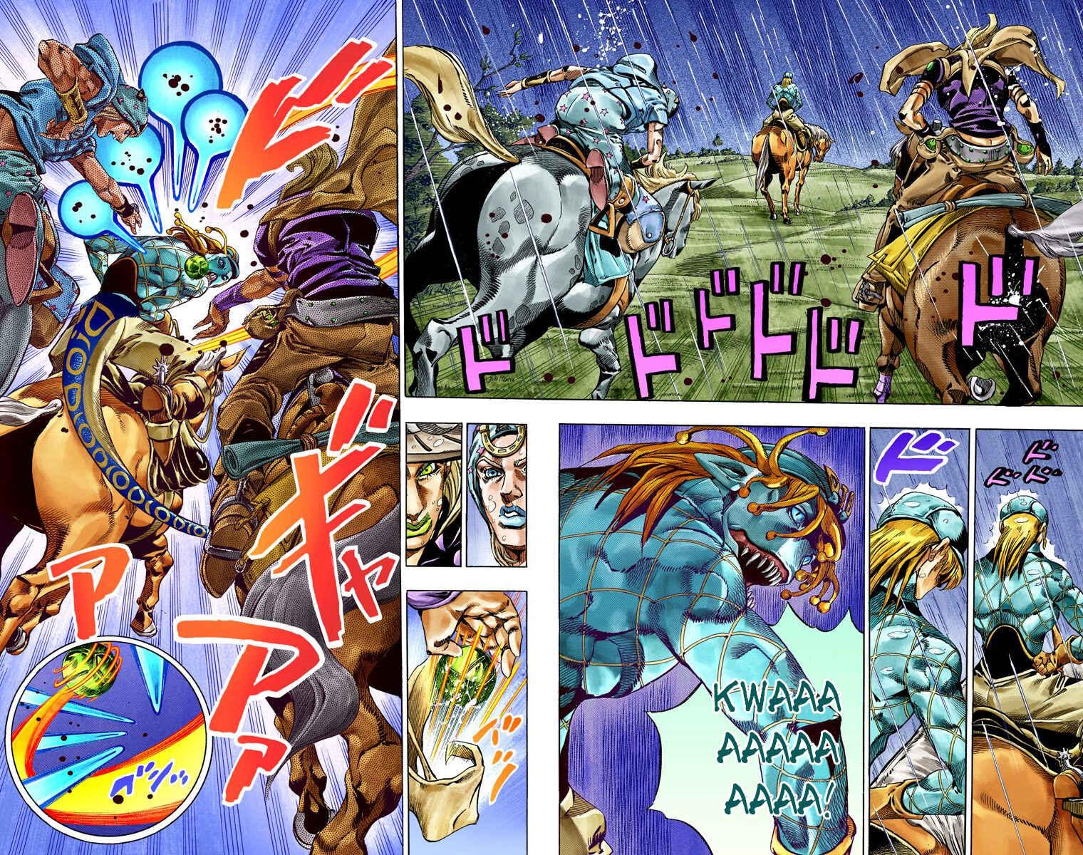 JoJo's Bizarre Adventure, Part 7: Steel Ball Run (Official Colored) Chapter 38 page 23