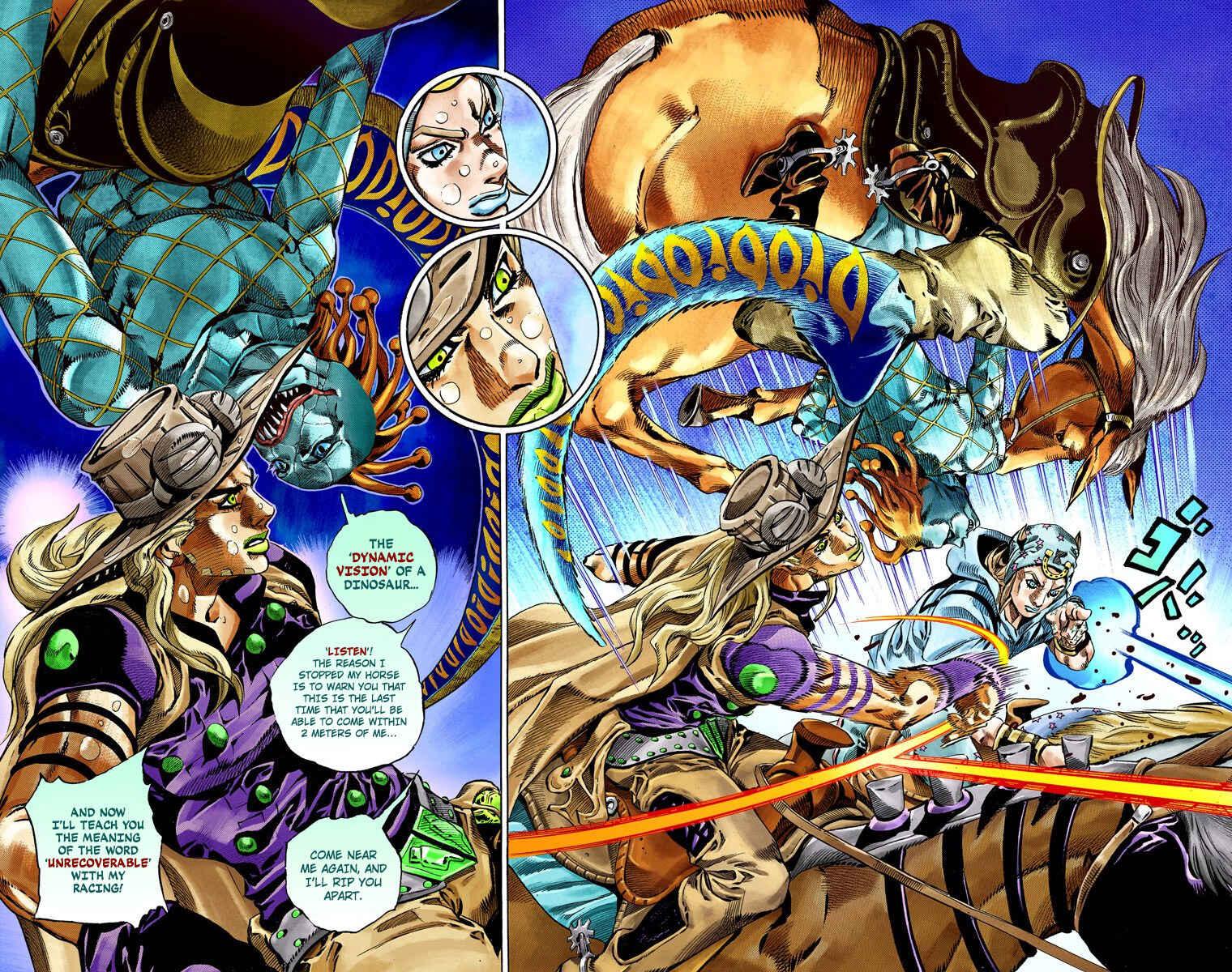 JoJo's Bizarre Adventure, Part 7: Steel Ball Run (Official Colored) Chapter 38 page 24