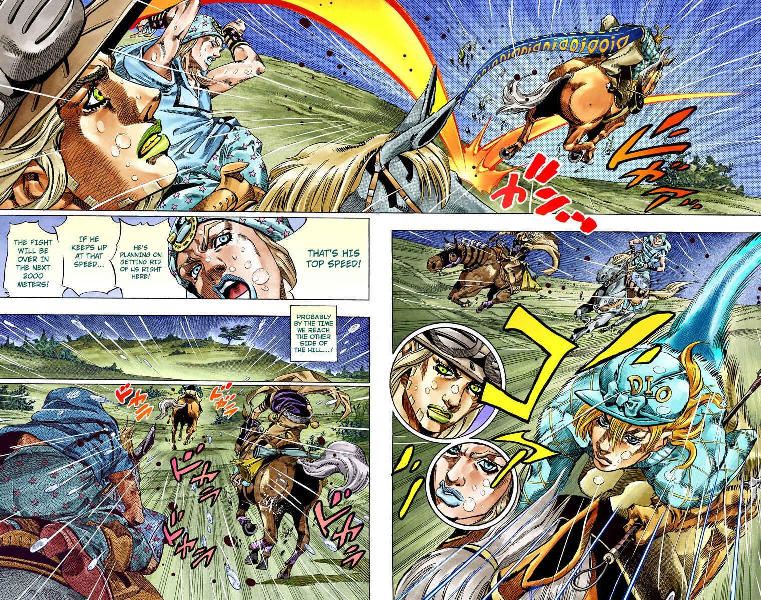 JoJo's Bizarre Adventure, Part 7: Steel Ball Run (Official Colored) Chapter 38 page 25