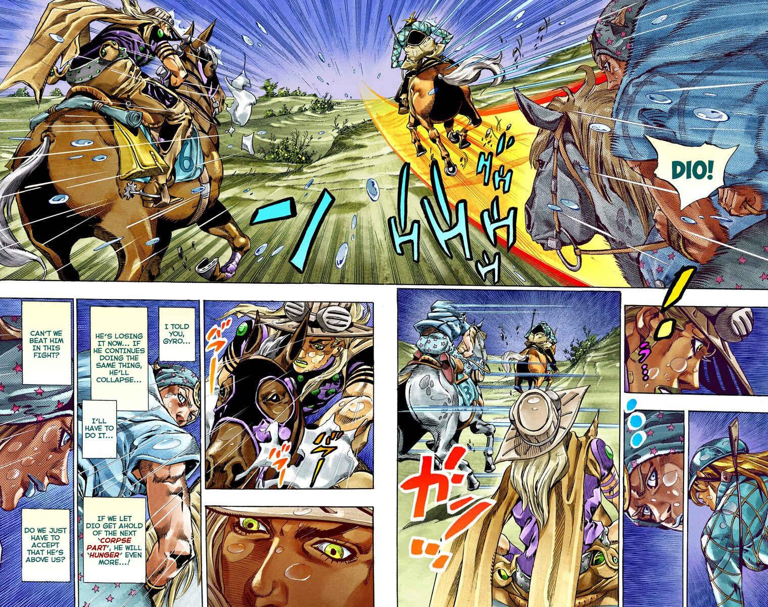 JoJo's Bizarre Adventure, Part 7: Steel Ball Run (Official Colored) Chapter 38 page 36