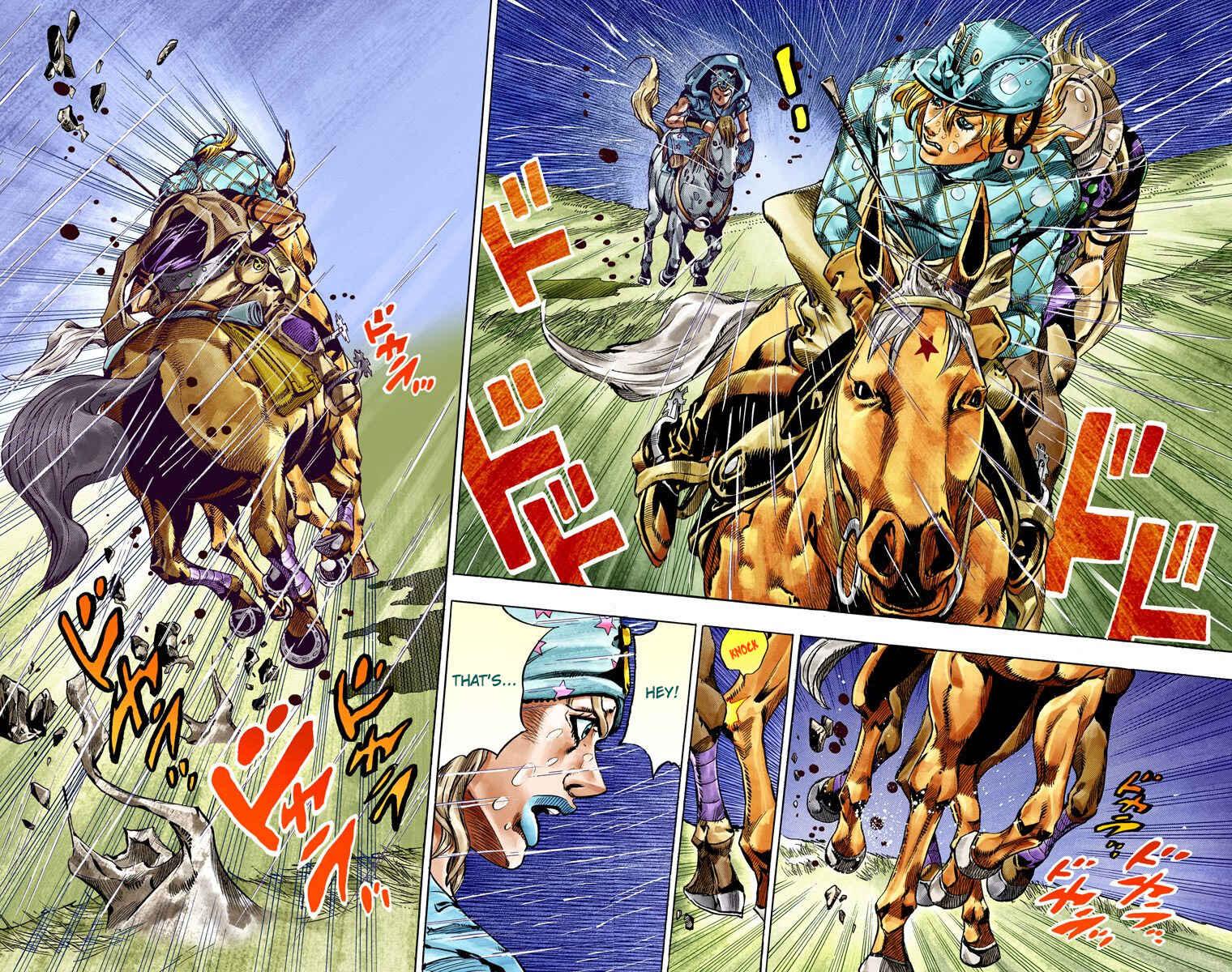 JoJo's Bizarre Adventure, Part 7: Steel Ball Run (Official Colored) Chapter 38 page 43
