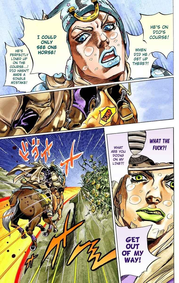 JoJo's Bizarre Adventure, Part 7: Steel Ball Run (Official Colored) Chapter 38 page 45
