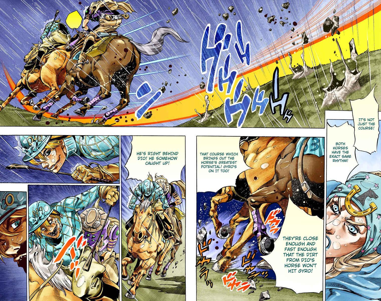 JoJo's Bizarre Adventure, Part 7: Steel Ball Run (Official Colored) Chapter 38 page 46