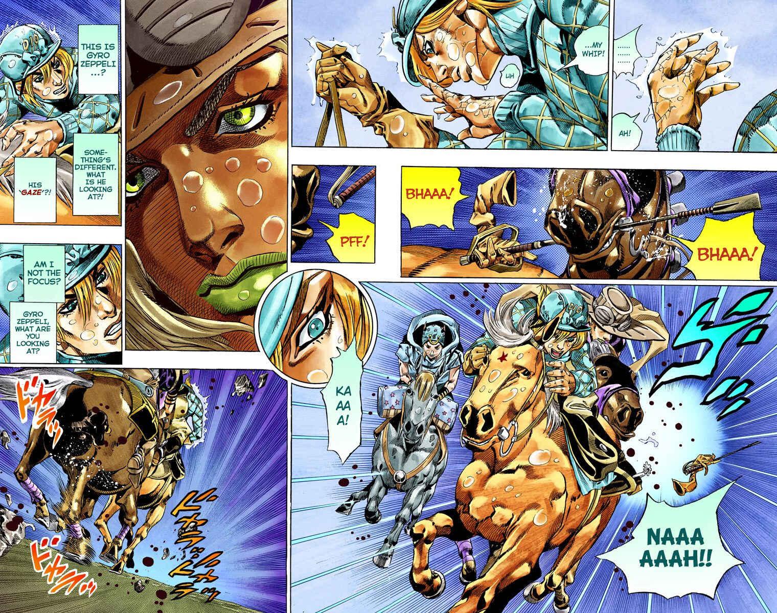 JoJo's Bizarre Adventure, Part 7: Steel Ball Run (Official Colored) Chapter 38 page 47