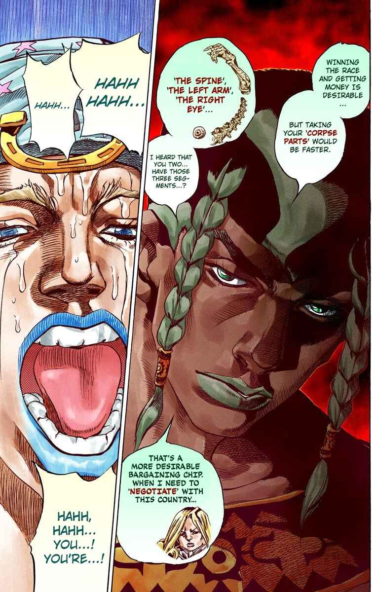 JoJo's Bizarre Adventure, Part 7: Steel Ball Run (Official Colored) Chapter 43 page 38