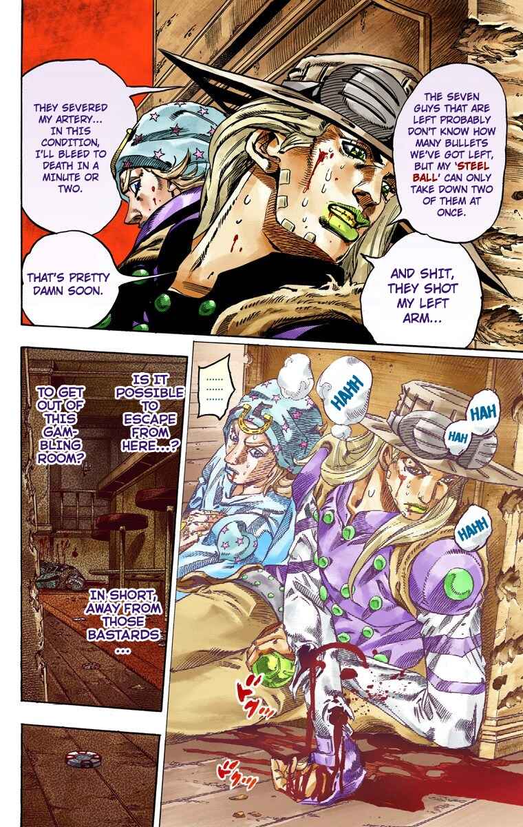 JoJo's Bizarre Adventure, Part 7: Steel Ball Run (Official Colored) Chapter 47 page 15