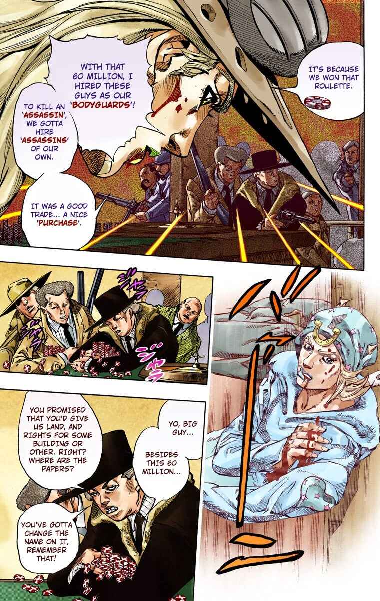 JoJo's Bizarre Adventure, Part 7: Steel Ball Run (Official Colored) Chapter 47 page 32