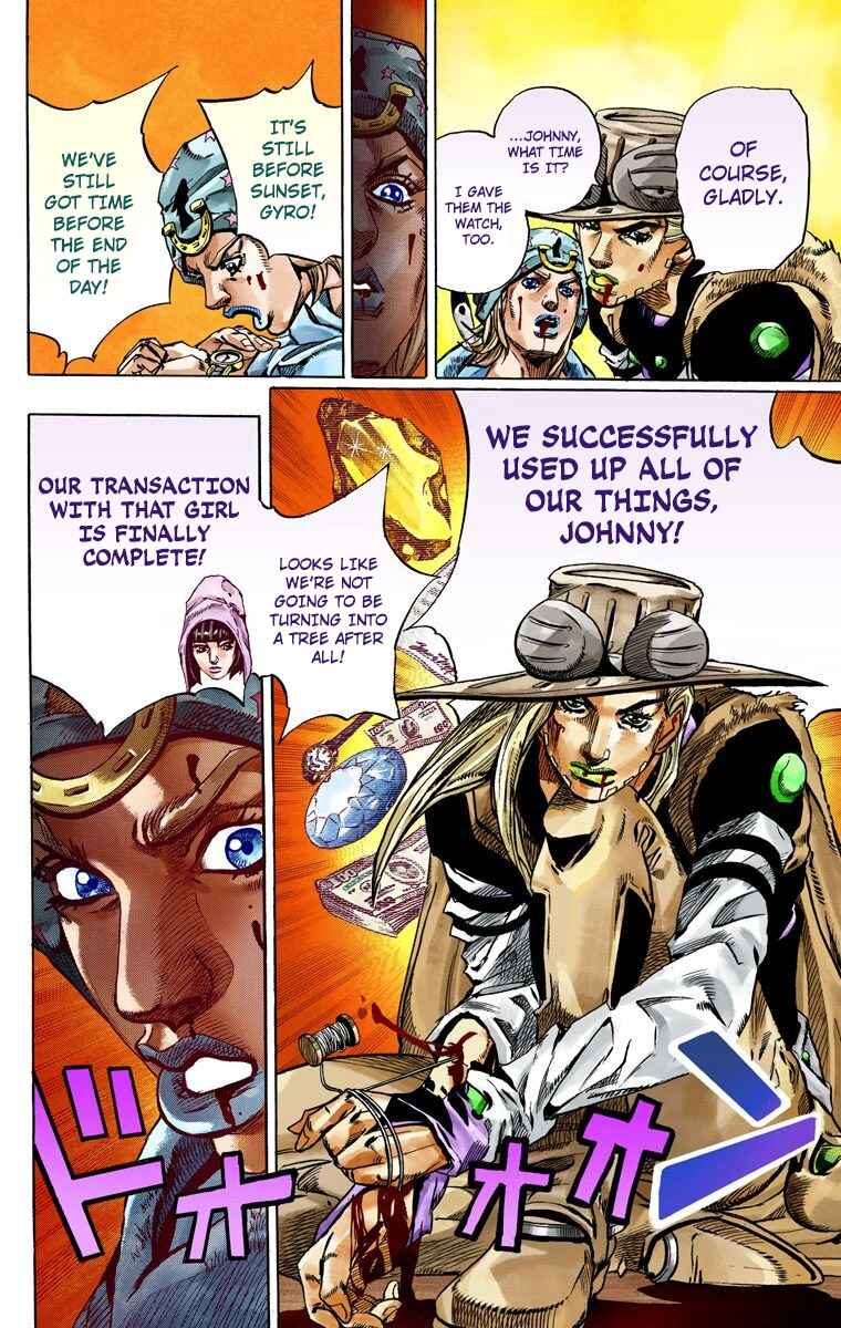 JoJo's Bizarre Adventure, Part 7: Steel Ball Run (Official Colored) Chapter 47 page 33