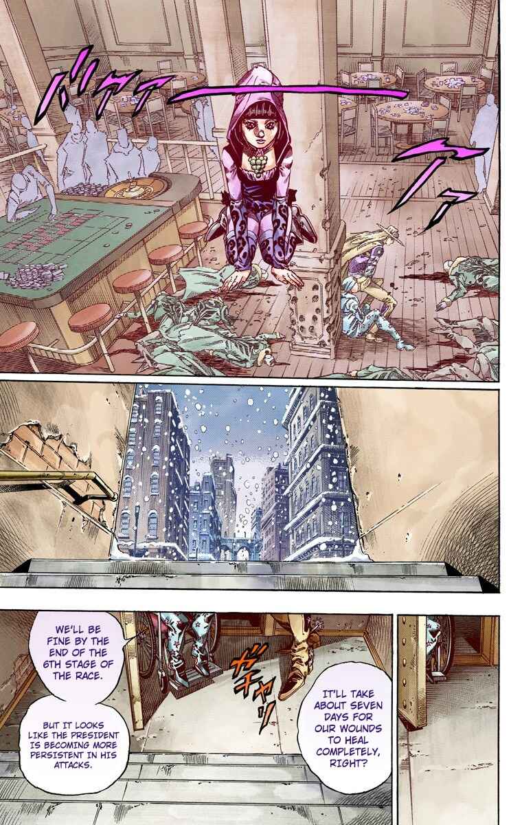 JoJo's Bizarre Adventure, Part 7: Steel Ball Run (Official Colored) Chapter 47 page 34
