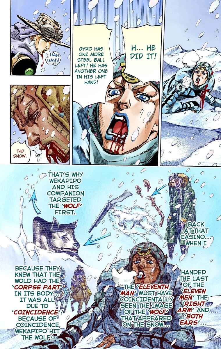 JoJo's Bizarre Adventure, Part 7: Steel Ball Run (Official Colored) Chapter 54 page 34
