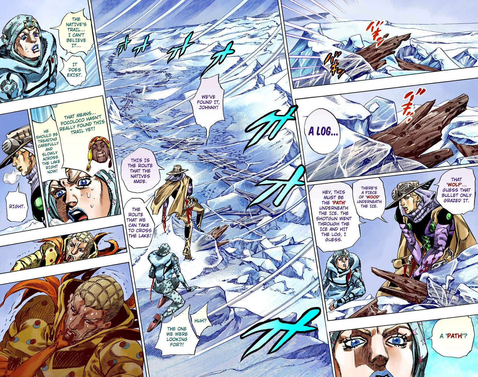 JoJo's Bizarre Adventure, Part 7: Steel Ball Run (Official Colored) Chapter 54 page 42